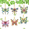 DIY Diamond Painting Butterfly Keychain Kits PW-WGC0FFB-01-3