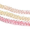 Transparent Painted Glass Beads Strands X1-DGLA-A034-T2mm-A09-4