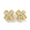 Brass with Clear Cubic Zirconia Charms KK-Q820-21G-1