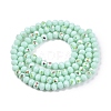 Electroplate Opaque Solid Color Glass Beads Strands EGLA-A044-P3mm-L14-3