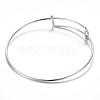 Adjustable 304 Stainless Steel Expandable Bangle Making X-BJEW-G515-02P-2