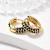 Brass Micro Pave Cubic Zirconia Huggie Hoop Earrings EJEW-R144-004A-NF-1