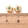 Brass Pave Cubic Zirconia Spacer Beads KK-F942-26G-01-3