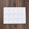 DIY Flat Round Wax Seal Stamp Silicone Mats AJEW-A038-01-2