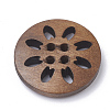4-Hole Wooden Buttons X-WOOD-S040-35-2