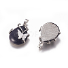 Synthetic Blue Goldstone Pendants G-K296-B04-2