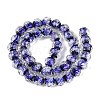 Handmade Foil Glass Lampwork Beads Strands DICH-T023-02A-2
