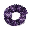 Natural Purple Fluorite Beads Strands G-P553-E02-03-3