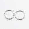 Tarnish Resistant 304 Stainless Steel Open Jump Rings STAS-P151-01-2
