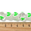 Transparent Glass with Enamel  Beads GLAA-N0028-04A-3