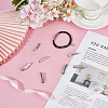 8Pcs 4 Styles Stainless Steel Bayonet Clasps STAS-DR0001-15P-4