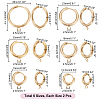 12Pcs 6 Size 201 Stainless Steel Huggie Hoop Earring Findings STAS-UN0045-55-3