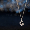 925 Sterling Silver Pave 5A Clear Cubic Zirconia Pendants SE-CBA9BBC-08G-4