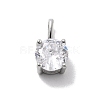 925 Sterling Silver with Cubic Zirconia Charms STER-Q004-04P-1
