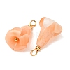 Dyed Synthetic Coral Pendants GG-CBAC295-02G-02-3