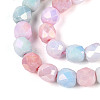 Anti-Tarnish Electroplate Glass Beads Strands GLAA-N057-6mm-08-3