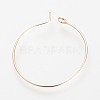 Brass Hoop Earrings X-KK-S327-10KC-3