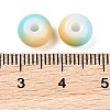 Opaque Spray Painted Glass Beads GLAA-G118-01A-3