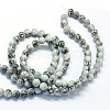 Baking Paint Glass Round Bead Strands DGLA-Q019-6mm-42-3