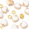 10Pcs Heart Alloy Enamel Charms ENAM-YW0002-92-2