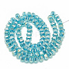 Electroplate Glass Beads Strands EGLA-Q094-A09-2