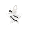 S925 Sterling Silver Pendant STER-H115-04A-S-1