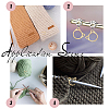 Alloy Knitting Stitch Marker Rings FIND-WH0036-89G-6