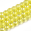 Electroplate Transparent Glass Beads Strands GLAA-T032-T6mm-AB12-1