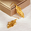 Elegant 304 Stainless Steel Geometric Dangle Earrings For Daily Wear By Women PF0498-3