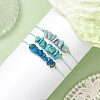 3Pcs 3 Styles Gemstone Braided Bead Bracelets BJEW-JB11146-03-3