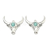 Bohemian Synthetic Turquoise Cattle Pendants FIND-Z112-01AS-05-1
