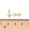 Brass Micro Pave Cubic Zirconia Pendants KK-D386-03G-3