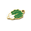 304 Stainless Steel Enamel Charms STAS-I335-03G-02-2