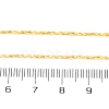 Brass Twisted Boston Link Chains  Necklaces for Women NJEW-D302-60G-3