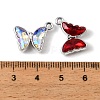 UV Plating Alloy Glass Pendants FIND-K032-22P-2