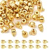 50Pcs Brass Crimp Beads KK-YW0003-69G-1