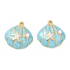 304 Stainless Steel Enamel Pendants STAS-Q119-27G-01-1