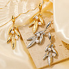 Cute and stylish Brass Leaf-shaped Stud Earrings OA0010-2-2