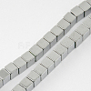 Non-magnetic Synthetic Hematite Beads Strands G-Q876-6mm-7-2