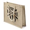 Jute Tote Bags Soft Cotton Handles Laminated Interior ABAG-F003-08A-3