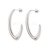 Non-Tarnish 304 Stainless Steel Stud Earrings for Women EJEW-L272-019P-1