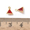 Brass Glass Charms KK-Z136-30G-02-3