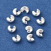 Brass Crimp Bead Cover KK-K383-07C-S-2