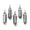 Synthetic Non-magnetic Hematite Pointed Pendants G-M378-01P-A16-1