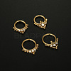 316L Surgical Stainless Steel Micro Pave Clear Cubic Zirconia Nose Rings WG1C8D8-02-3