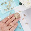 30Pcs Brass Cord Ends FIND-GA0007-40-3