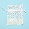 Organza Gift Bags with Lace X-OP-R034-10x14-04-2
