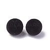 Flocky Acrylic Beads OACR-L011-A-07-2