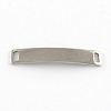 Curved Rectangle 304 Stainless Steel Blank Tag Links STAS-R071-06-1