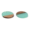 Resin & Walnut Wood Pendants RESI-S358-02B-03-2